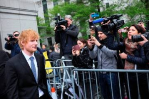 Después de un pequeño recital, el jurado declaró inocente a Ed Sheeran
