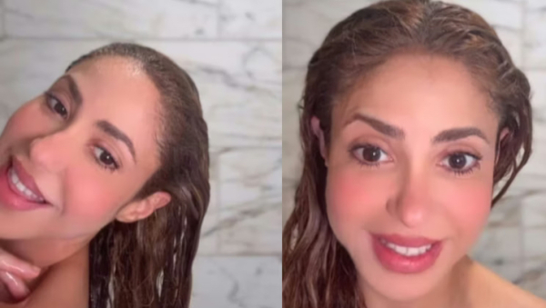 Shakira sorprendió al publicar un video bañándose