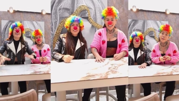 Yina Calderón y Epa Colombia se disfrazaron para dar anuncio