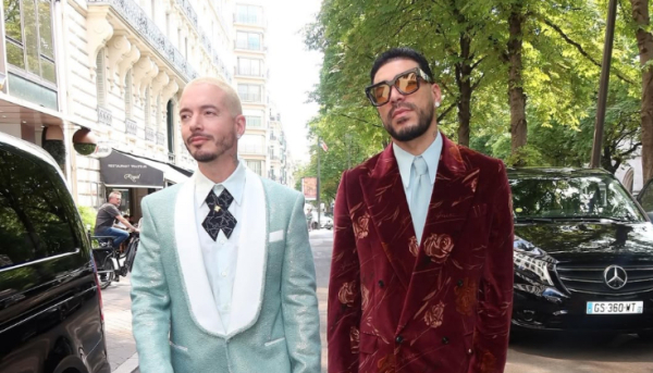 J Balvin y Ryan Castro a la Semana de la Moda en París.