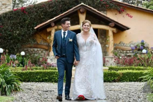 Alina Lozano y Jim Velásquez se casaron