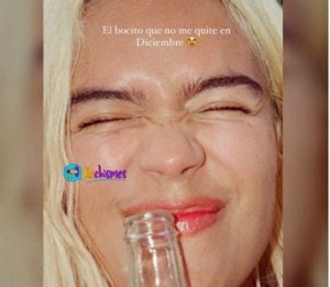 Karol G lució orgullosa su ‘bozo’en redes sociales