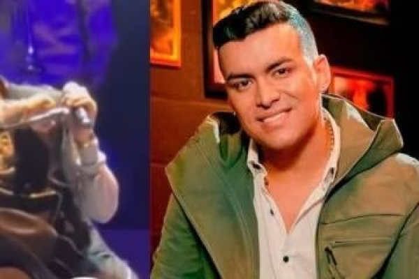 Yesion Jiménez rompió en llanto durante un concierto