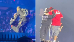 Blessd detiene su concierto tras seguridad lanzar a un niño
